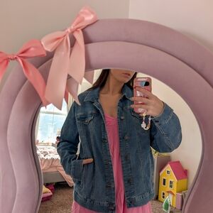 Classic Oversized Denim Jean Jacket Size XL